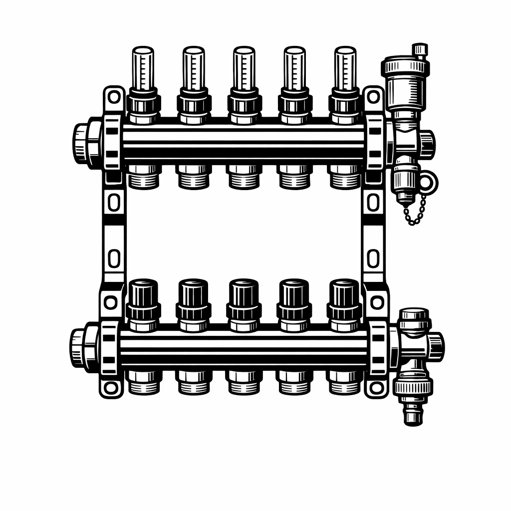 Rozdeľovače k podlahovému vykurovaniu